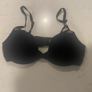 NWOT Pepper Black Mesh Detail Padded Bra 34B
